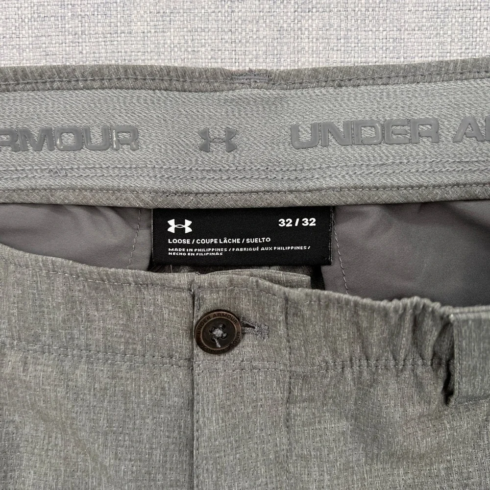 Under Armour Match Play Vented Golf Pants‎ Men 32x32 Gray Performance Tech
